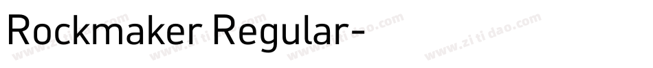 Rockmaker Regular字体转换